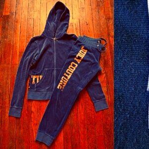 Juicy Couture Velour Glamorous Tracksuits in Indigo-Purple